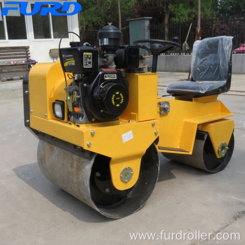 Small Compaction Asphalt Machine Double Drum Vibratory Road Rollers for Sale(FYL-850S)